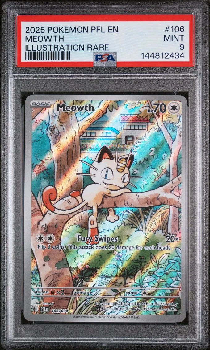 Meowth, PSA 9
